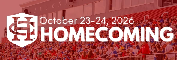 Homecoming event with a crowd in an auditorium, October 23-24, 2026.